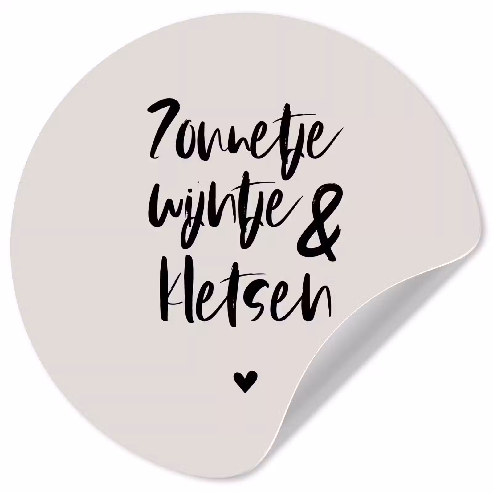 Behangcirkel - Tekst - Wijn - Zonnetje, wijntje & kletsen - Quotes — 1