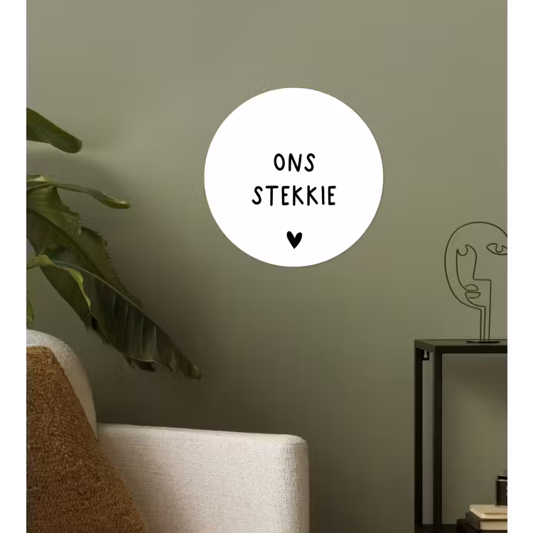 Behangcirkel - Ons stekkie - Spreuken - Quotes — 3