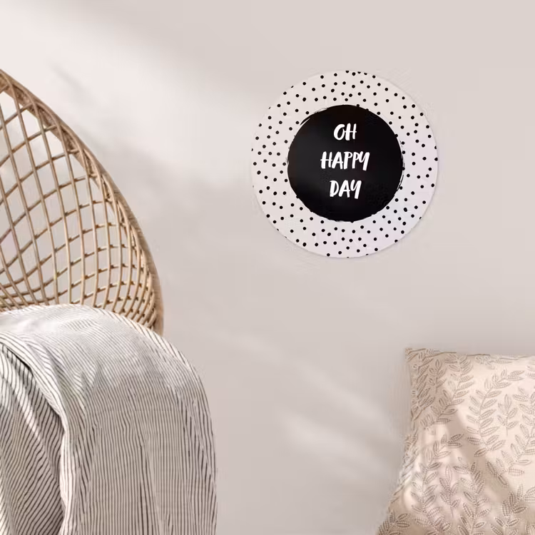 Behangcirkel - Quotes - Gelukkig - Tekst - Oh happy day — 5