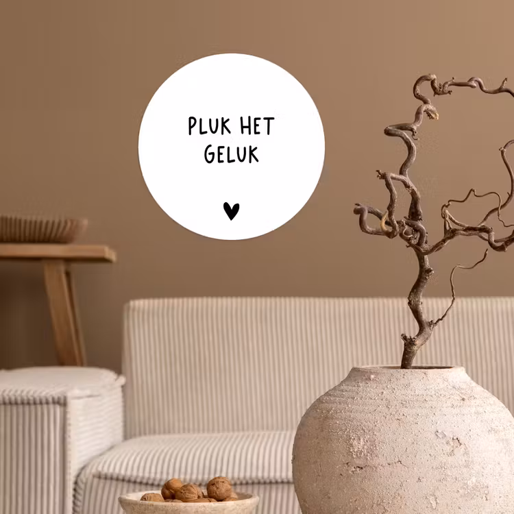 Behangcirkel - Quotes - Pluk het geluk - Spreuken — 2