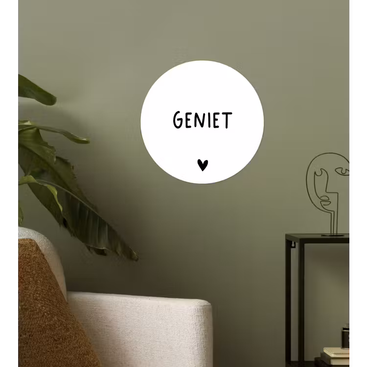 Behangcirkel - Spreuken - Geniet - Quotes — 3