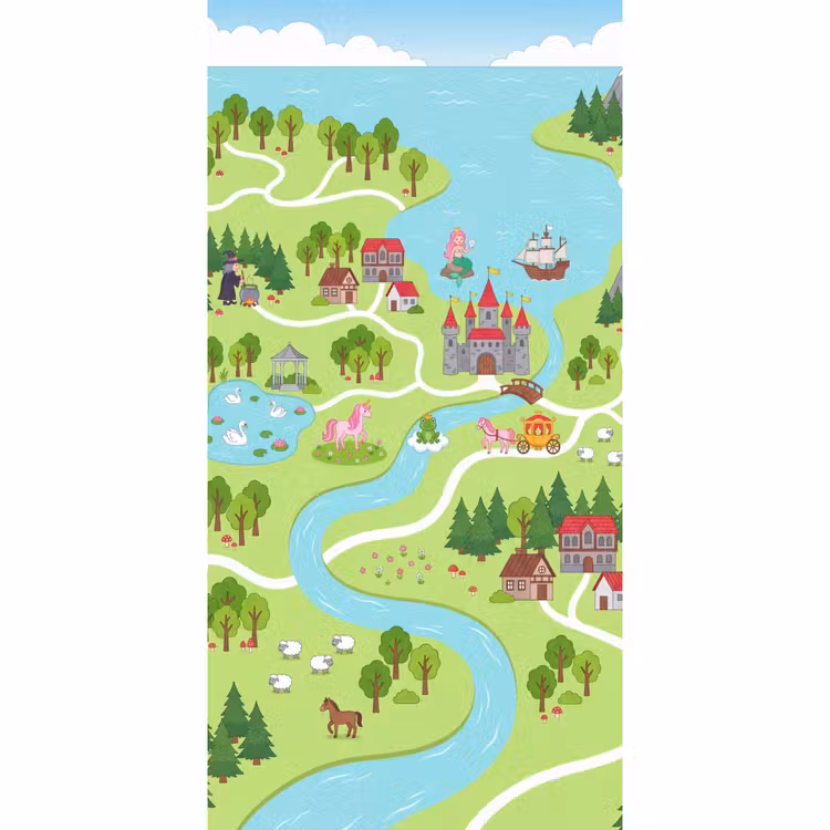 Behang - Kasteel - Fantasie - Cartoon — 2