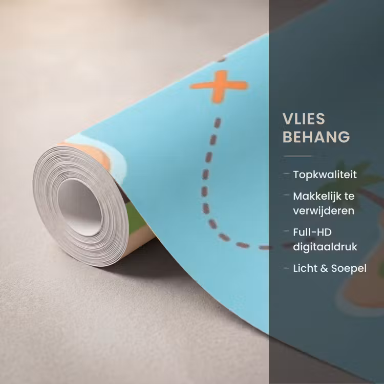 Behang - Schatkaart - Eilanden - Tropisch — 3