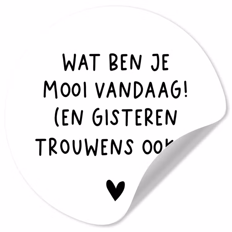 Behangcirkel - Quotes - Wat ben je mooi vandaag - Spreuken — 1