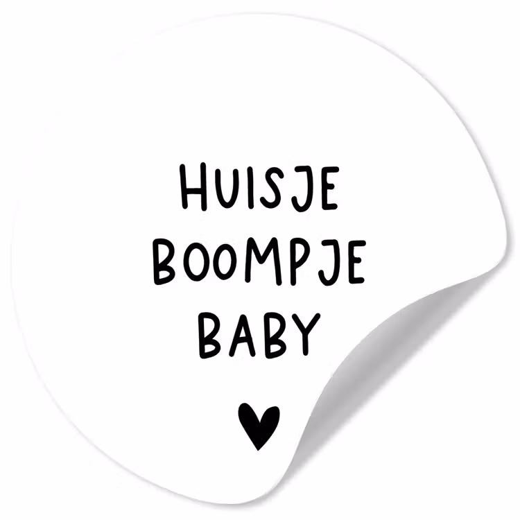 Behangcirkel - Spreuken - Huisje boompje baby - Quotes — 1
