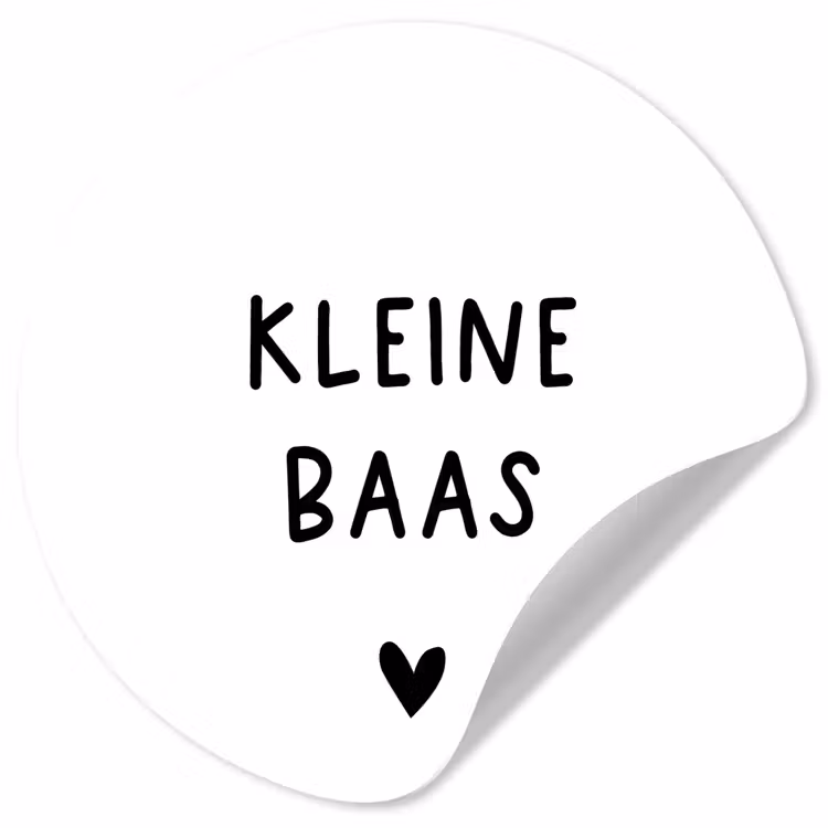 Behangcirkel - Spreuken - Kleine baas - Quotes — 1