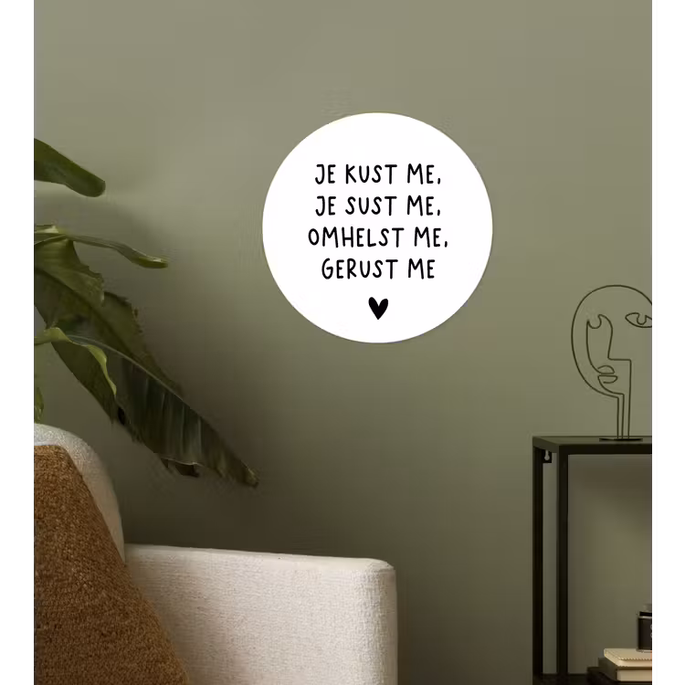 Behangcirkel - Spreuken - Quotes - Je kust je je sust me - Maaike Ouboter — 3