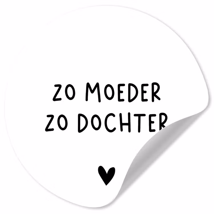 Behangcirkel - Spreuken - Zo moeder zo dochter - Quotes - Mama - Dochter — 1
