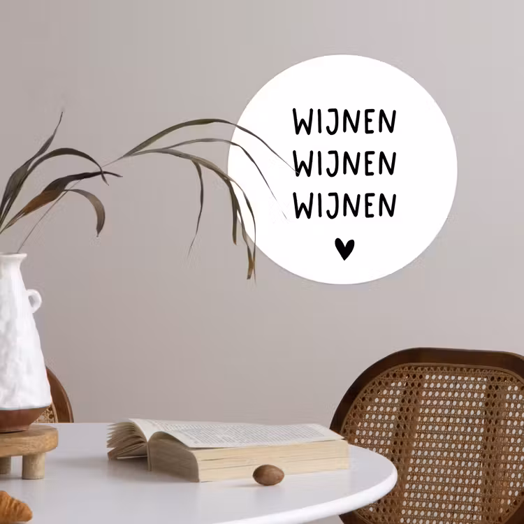 Behangcirkel - Wijnen wijnen wijnen - Spreuken - Quotes — 4