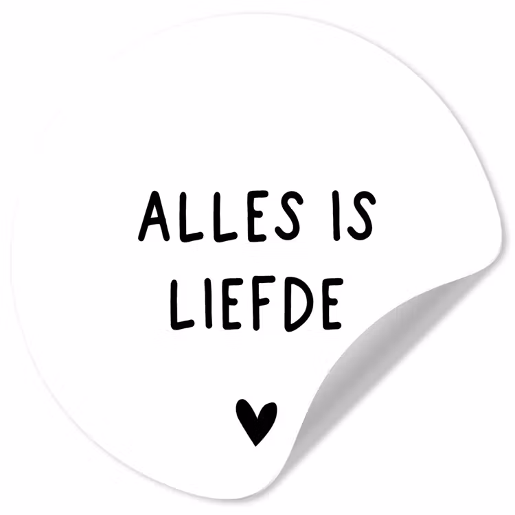 Behangcirkel - Spreuken - Alles is liefde - Bløf - Quotes — 1