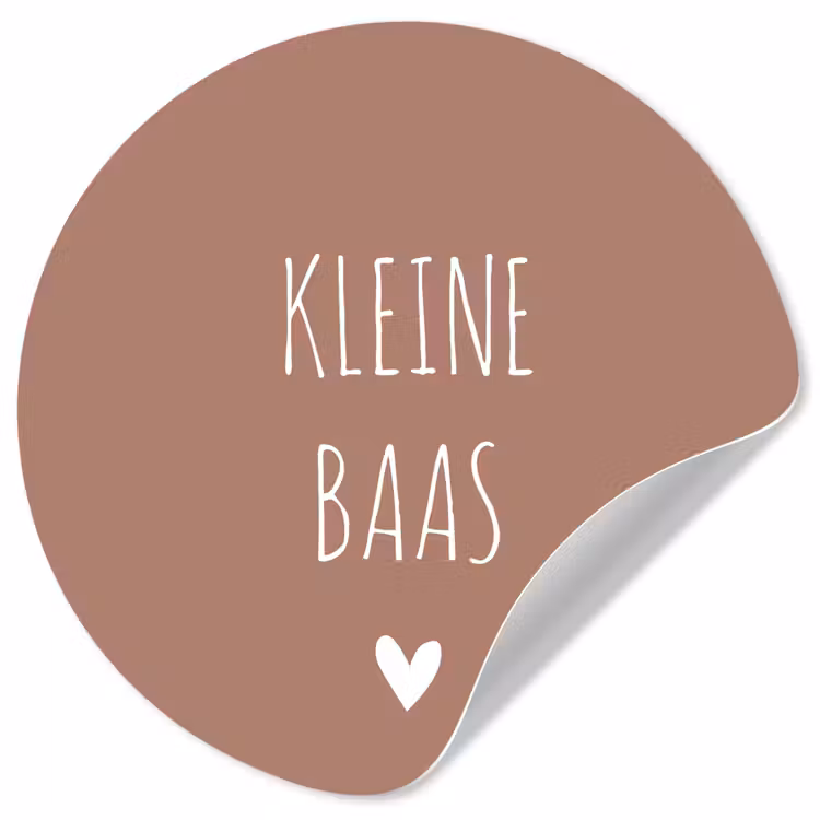 Behangcirkel - Spreuken - Quotes - Kleine baas — 1