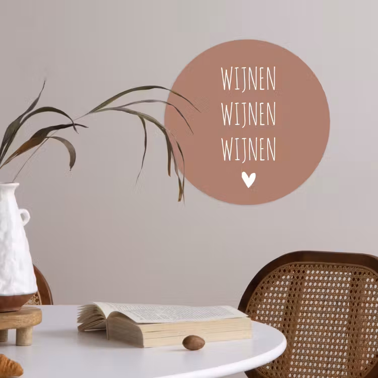 Behangcirkel - Spreuken - Wijnen wijnen wijnen - Quotes — 4