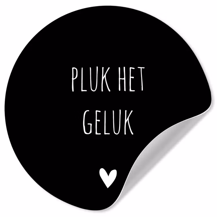 Behangcirkel - Quote - Spreuken - Pluk het geluk — 1