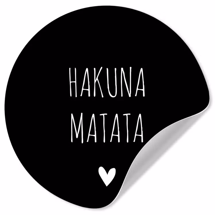 Behangcirkel - Spreuken - Hakuna matata - Quotes — 1