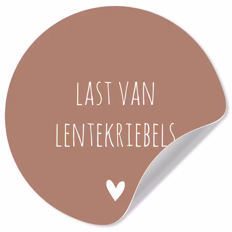 Behangcirkel - Spreuken - Last van lentekriebels - Quotes — 1