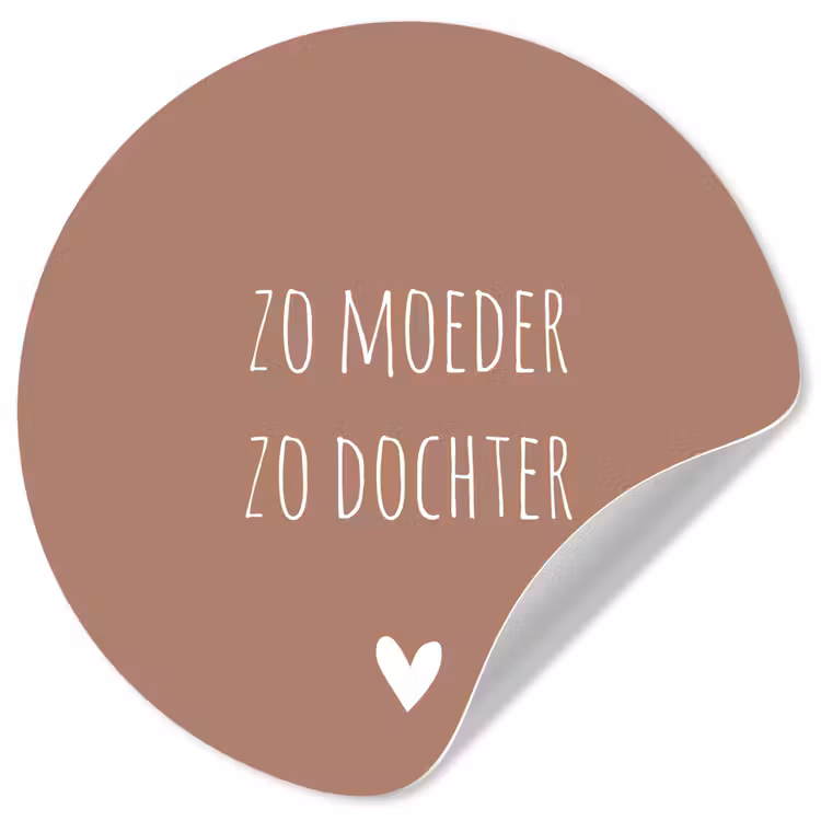 Behangcirkel - Spreuken - Zo moeder zo dochter - Mama - Dochter - Quotes — 1