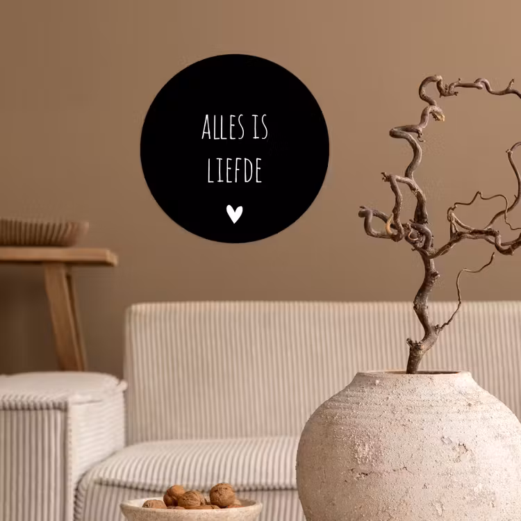 Behangcirkel - Spreuken - Alles is liefde - Quotes - Bløf — 2