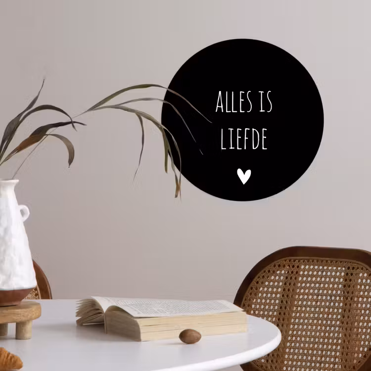 Behangcirkel - Spreuken - Alles is liefde - Quotes - Bløf — 4
