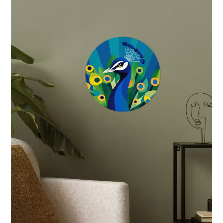 Behangcirkel - Pauw - Cirkels - Blauw — 3