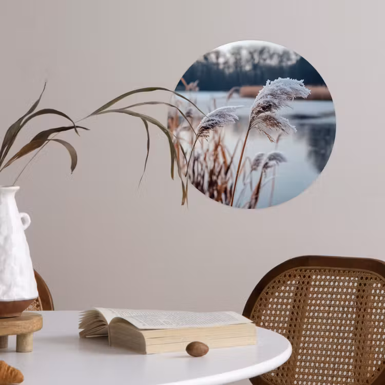 Behangcirkel - Riet - Gras - Natuur - Winter - Meer — 4