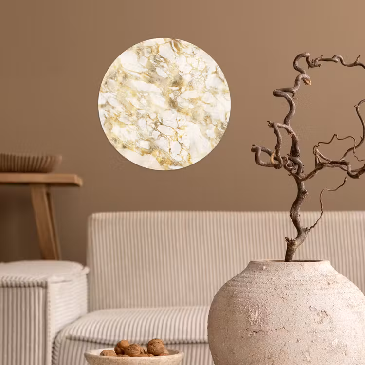 Behangcirkel - Warm - Gouden - Marmer - Patroon — 2