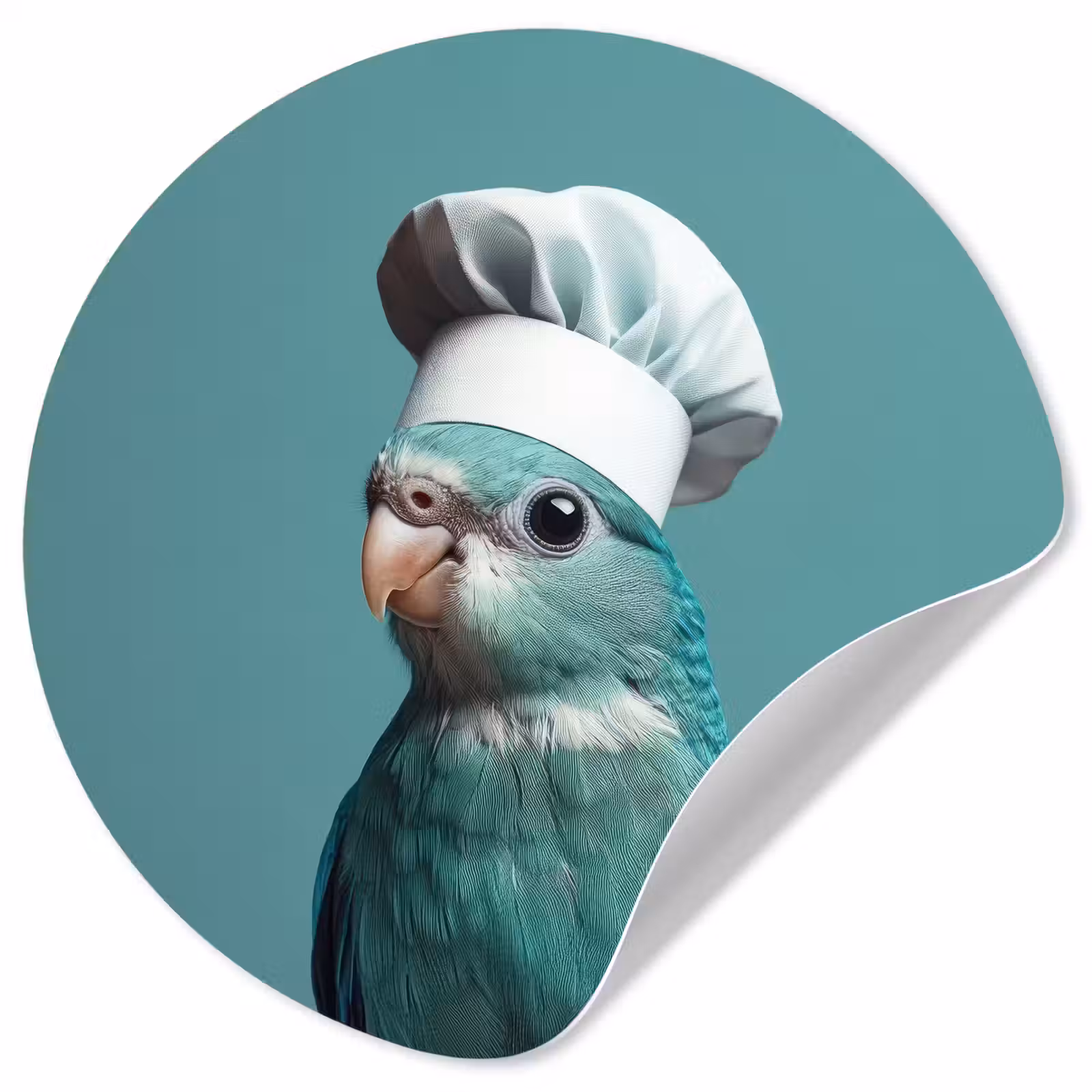 Behangcirkel - Parkiet - Vogel - Koksmuts - Cute — 1