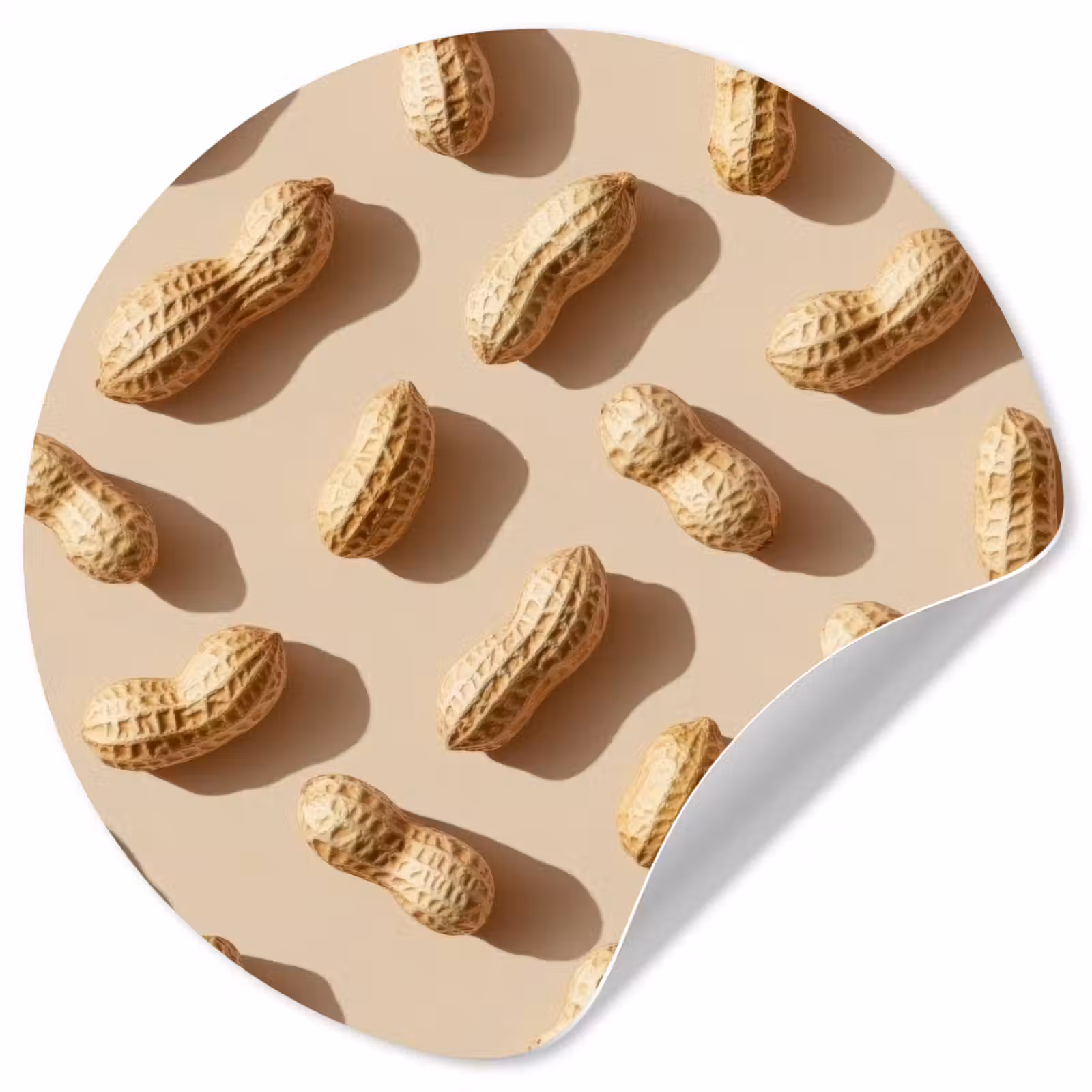 Behangcirkel - Pinda's - Patroon - Beige — 1