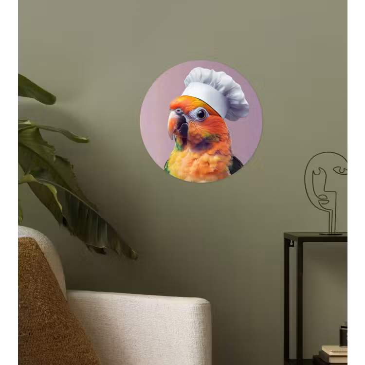 Behangcirkel - Papegaai - Koksmuts - Nieuwsgierig - Vogel — 3