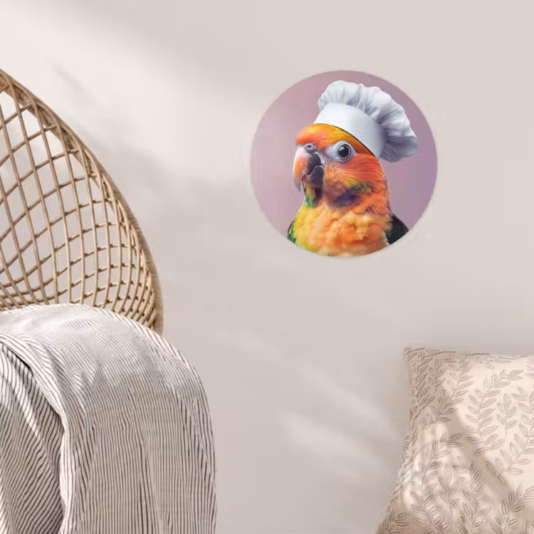 Behangcirkel - Papegaai - Koksmuts - Nieuwsgierig - Vogel — 5