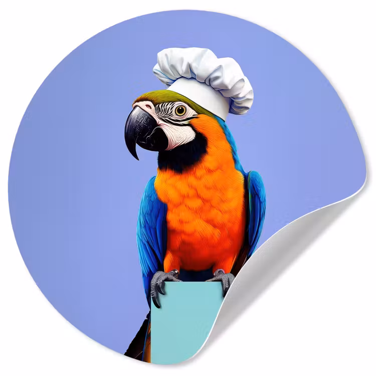 Behangcirkel - Papegaai - Koksmuts - Vogel - Leuk — 1