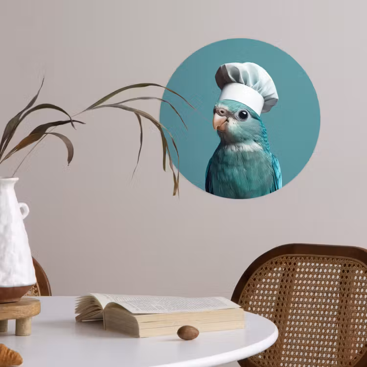 Behangcirkel - Parkiet - Vogel - Koksmuts - Cute — 4
