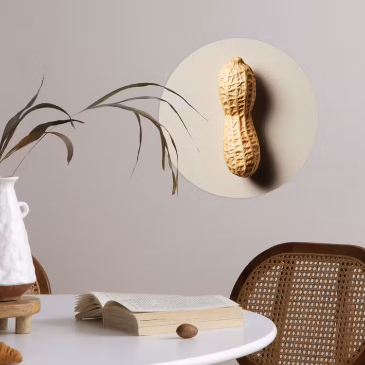 Behangcirkel - Pinda - Ruw - Beige — 4