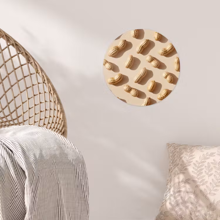 Behangcirkel - Pinda's - Patroon - Beige — 5