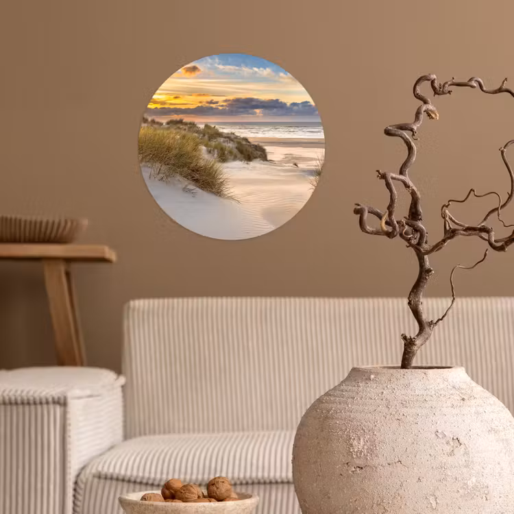 Behangcirkel - Strand - Duin - Gras - Zonsondergang - Zee — 2