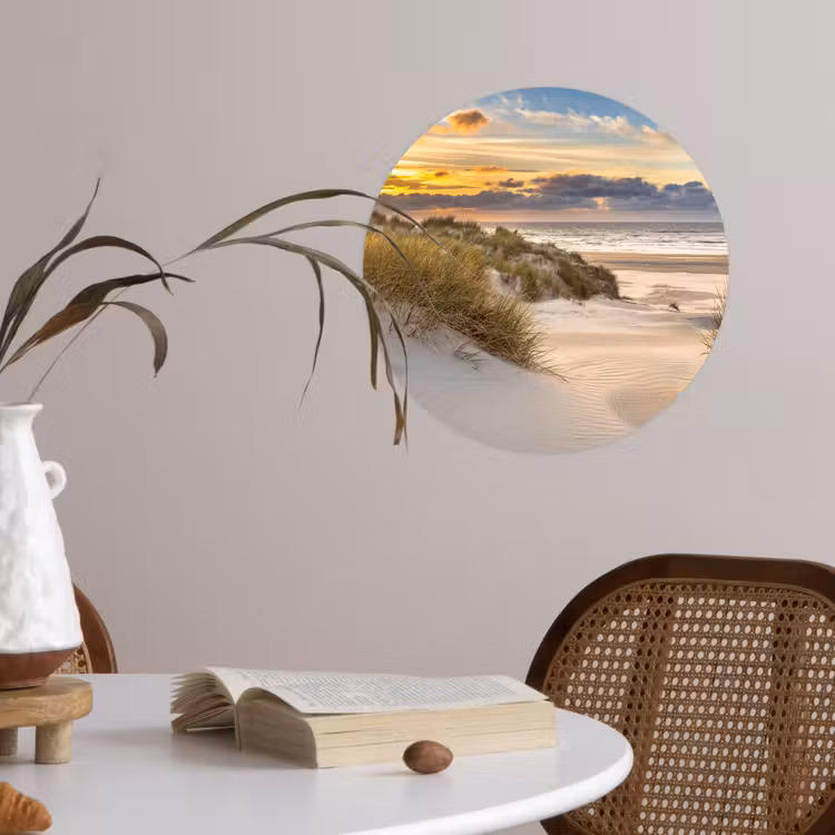 Behangcirkel - Strand - Duin - Gras - Zonsondergang - Zee — 4