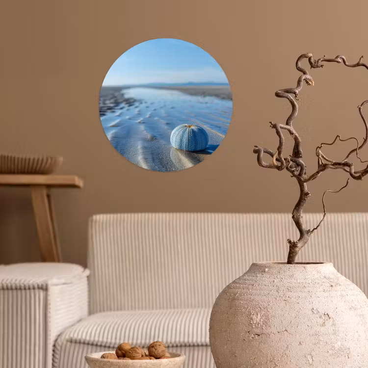 Behangcirkel - Strand - Schild - Water - Blauw — 2