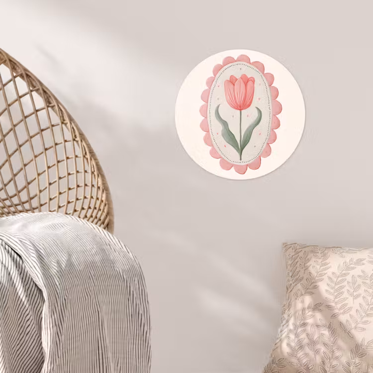 Behangcirkel - Tulp - Lijst - Ovaal - Illustratie — 5