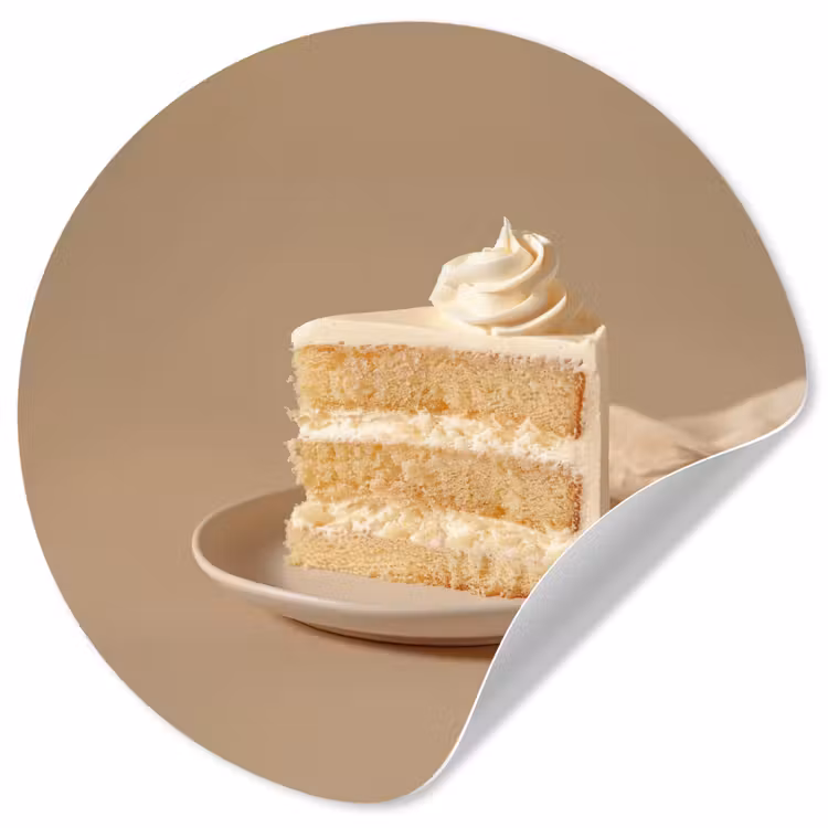 Behangcirkel - Vanilletaart - Cake - Romig — 1