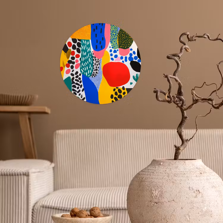 Behangcirkel - Stippen - Vormen - Modern - Kleuren — 2