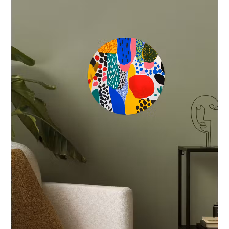 Behangcirkel - Stippen - Vormen - Modern - Kleuren — 3