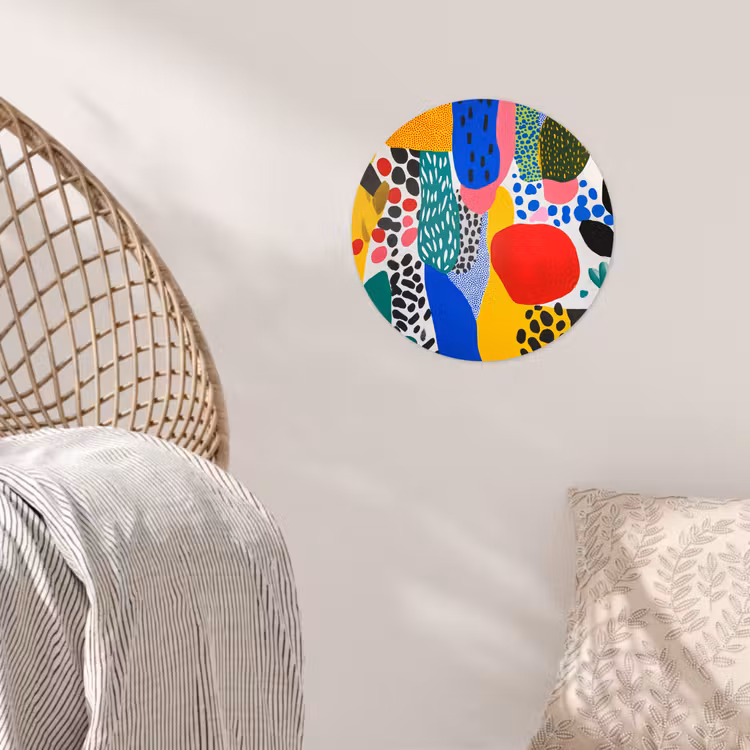 Behangcirkel - Stippen - Vormen - Modern - Kleuren — 5