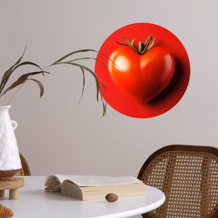 Behangcirkel - Tomaat - Rood - Hart — 4