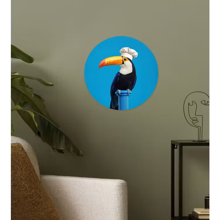 Behangcirkel - Tucan - Sokkel - Vogel - Koksmuts — 3