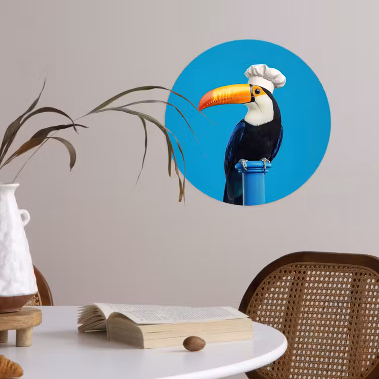 Behangcirkel - Tucan - Sokkel - Vogel - Koksmuts — 4