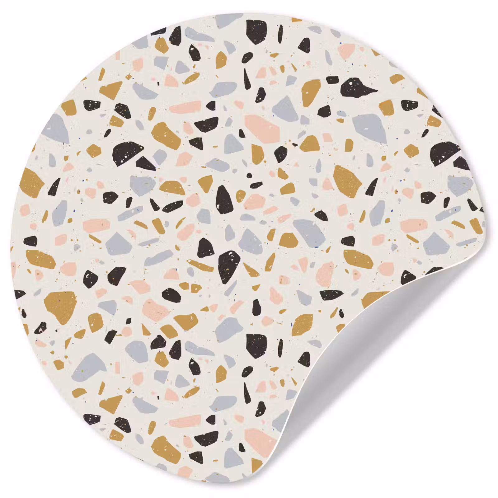 Behangcirkel - Terrazzo - Patroon - Neutraal - Zacht - Multi — 1