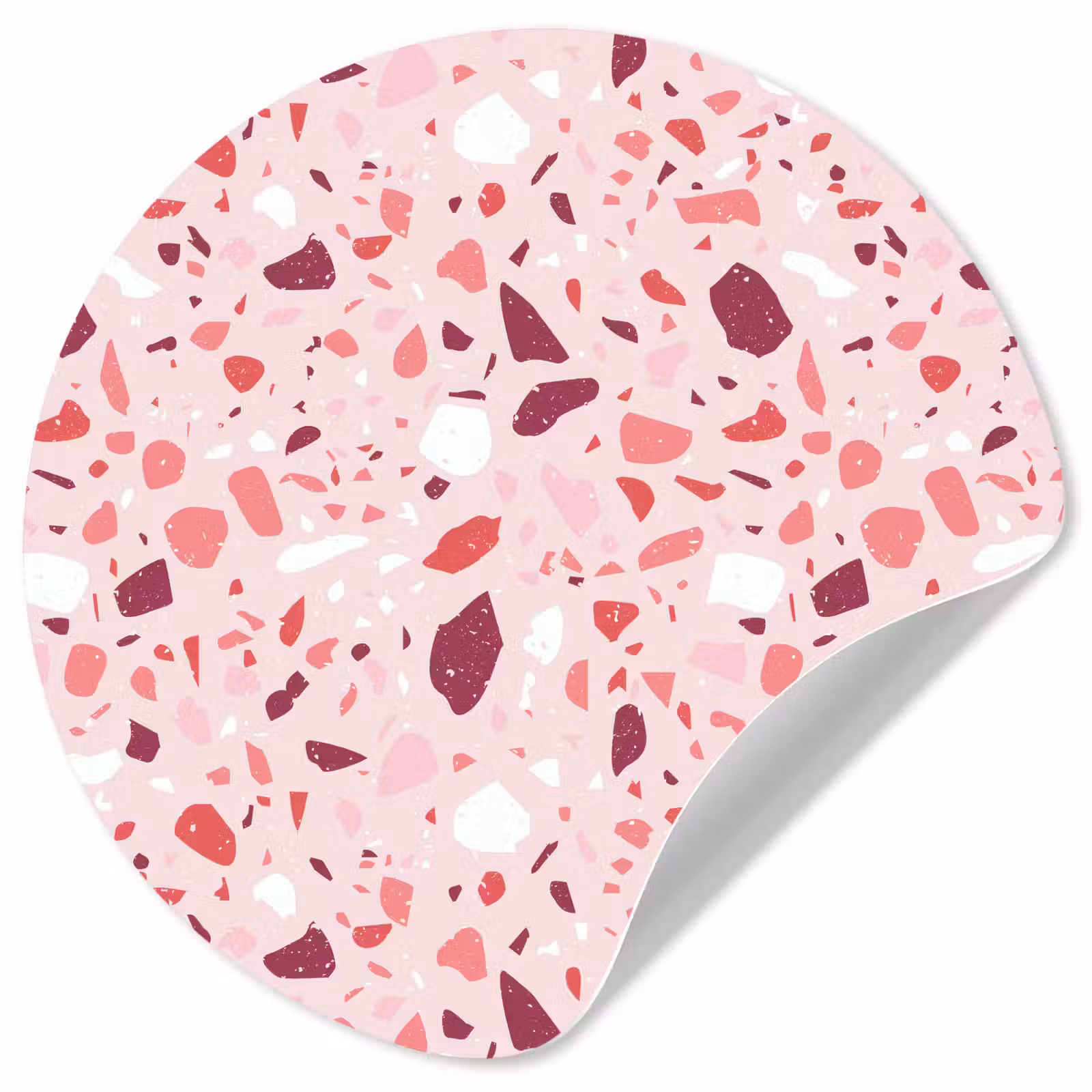 Behangcirkel - Terrazzo - Patroon - Roze — 1