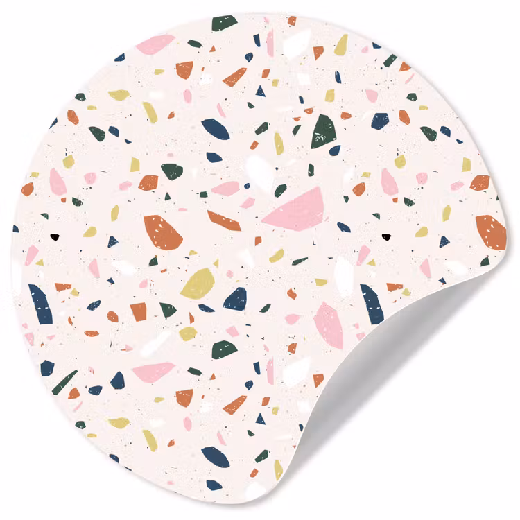 Behangcirkel - Terrazzo - Patroon - Kleurrijk — 1