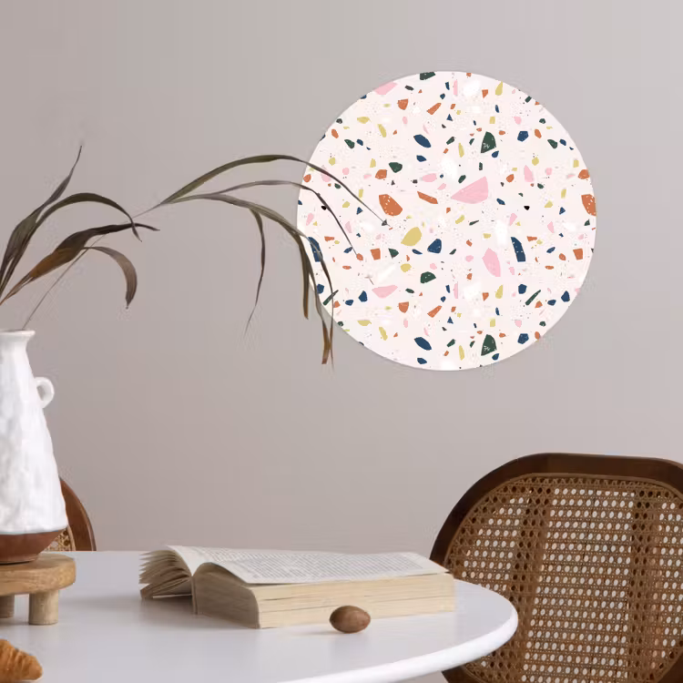 Behangcirkel - Terrazzo - Patroon - Kleurrijk — 4