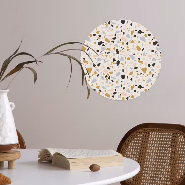 Behangcirkel - Terrazzo - Patroon - Neutraal - Zacht - Multi — 4