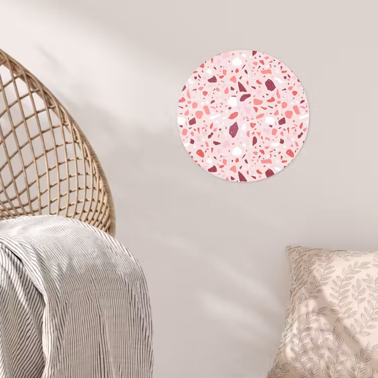 Behangcirkel - Terrazzo - Patroon - Roze — 5